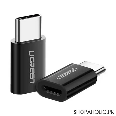 ugreen usb type c to micro usb adapter black, 30391 main image