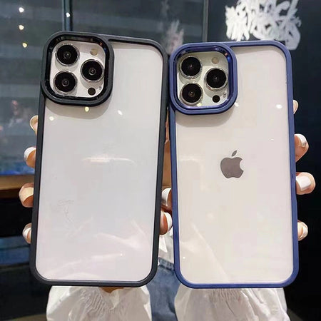 Ultra Hybrid Frame Crystal Clear Case Cover for iPhone