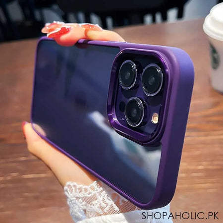 ultra hybrid frame crystal clear case cover for iphone image3