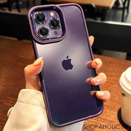 ultra hybrid frame crystal clear case cover for iphone image4