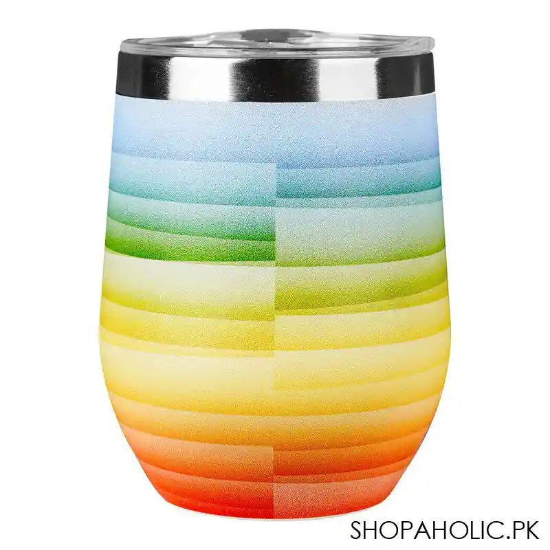 Unicorn Trendy Stainless Steel Tumbler Water Bottle, Insulated Travel Mug, Orange, 400ml Capacity, GWJ501 - Image 2