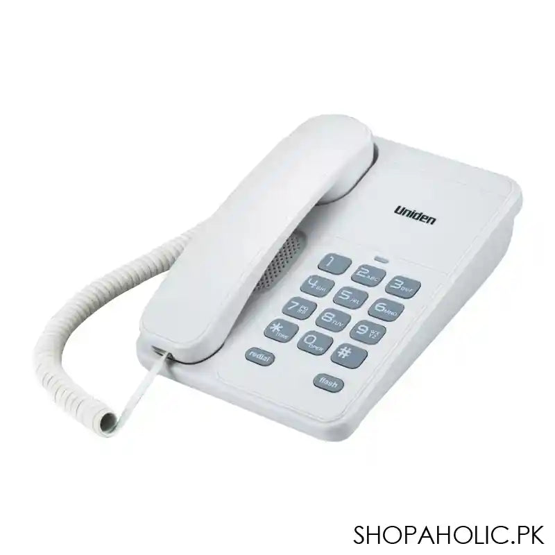 Uniden Basic Desktop Landline Phone, White, AS7202 - Main Image
