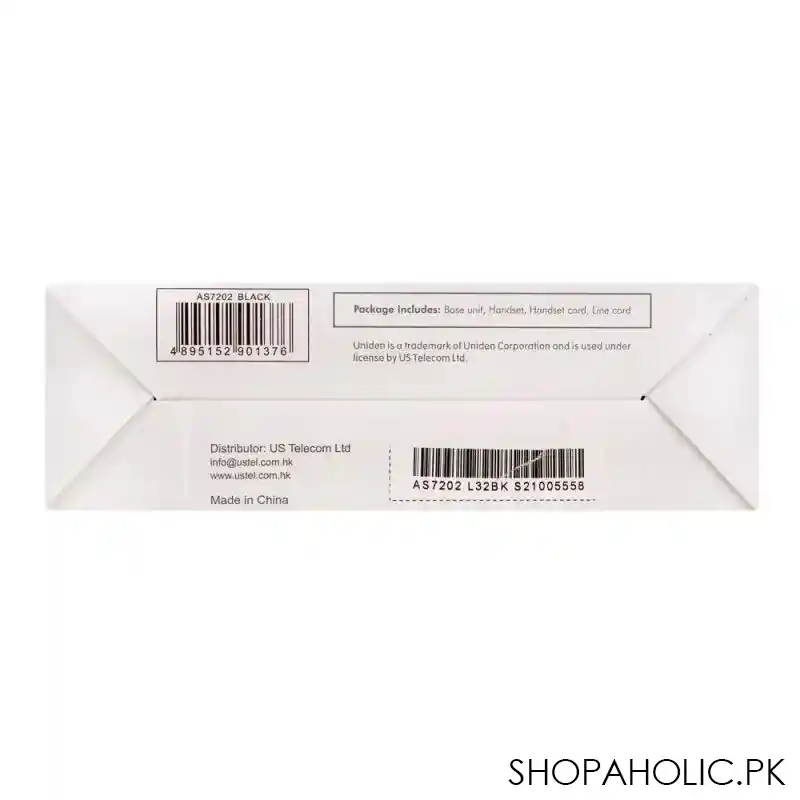 uniden basic desktop phone black, as7202 image5
