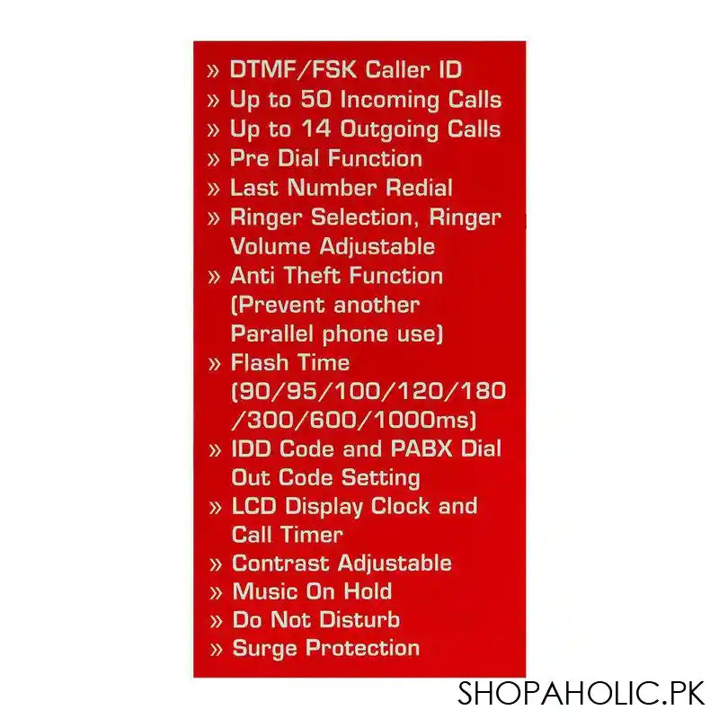 Uniden Caller ID One Way Speakerphone, Black, AS7413 - Image 3