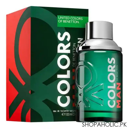 united colors of benetton colors man green, eau de toilette, 100ml main image