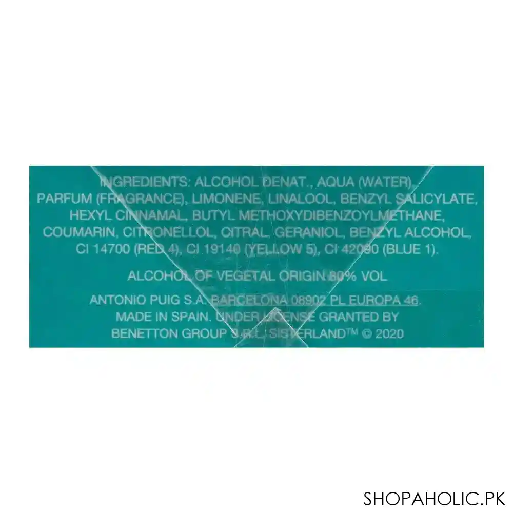 united colors of benetton sisterland green jasmine edt, fragrance for women, 80ml image4