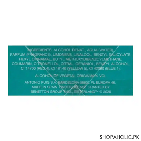 united colors of benetton sisterland green jasmine edt, fragrance for women, 80ml image4