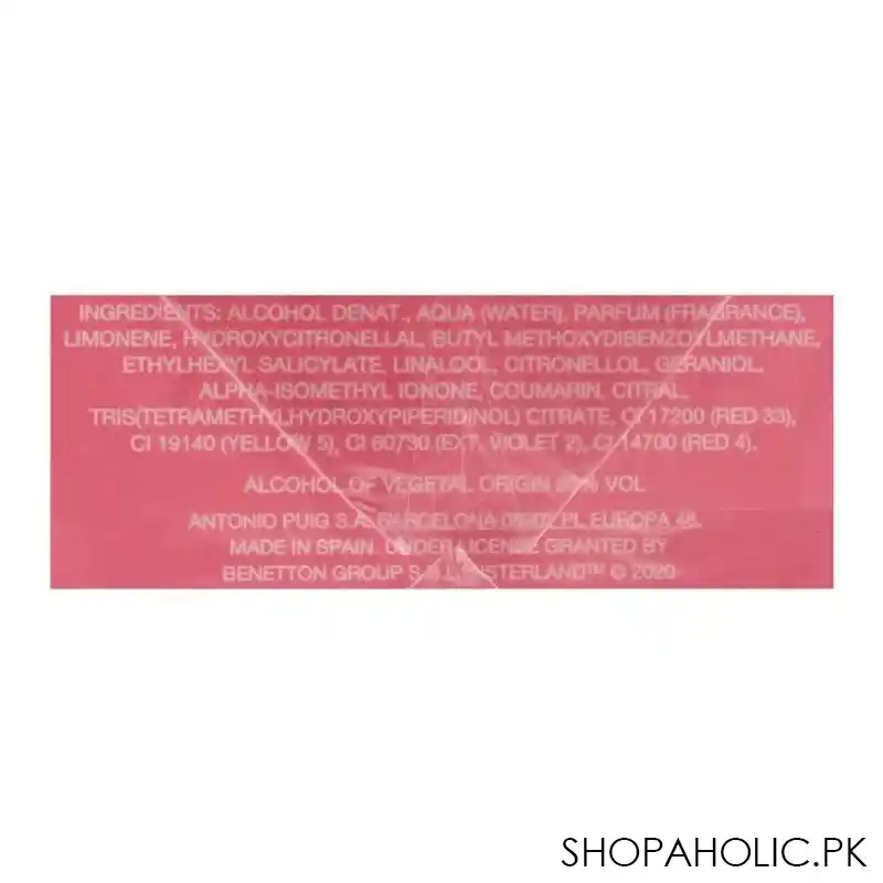 united colors of benetton sisterland pink raspberry edt, fragrance for women, 80ml image4