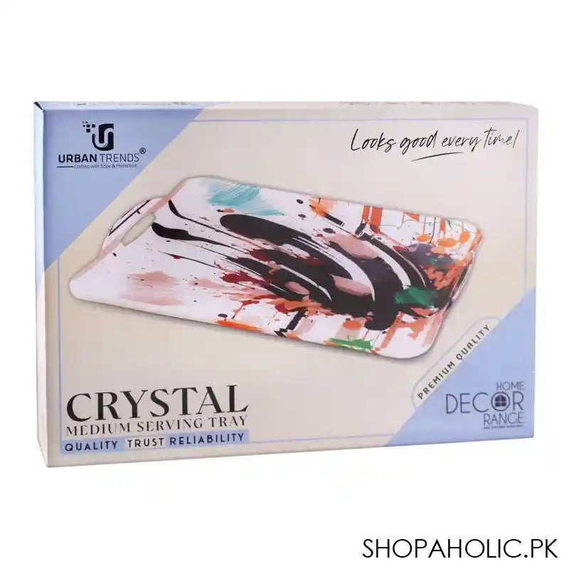 Urban Trends Crystal Serving Tray, Large, CST-01 - Image 3