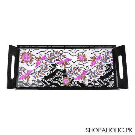 Urban Trends Smart Serving Tray, Magical Black, ST-B11 - Main Image