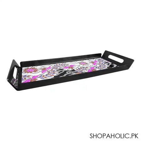 Urban Trends Smart Serving Tray, Magical Black, ST-B11 - Image 5