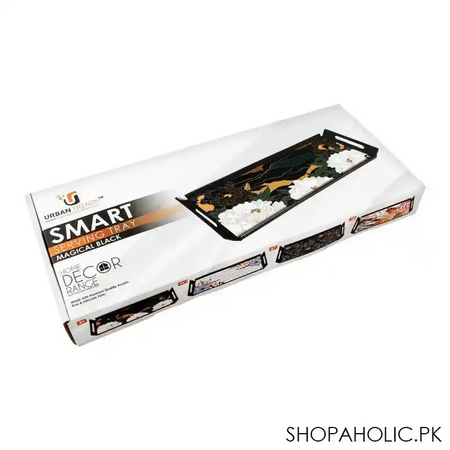 urban trends smart serving tray, magical black, st b8 image3