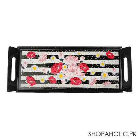 Urban Trends Smart Serving Tray, Magical Black, ST-B9 - Main Image