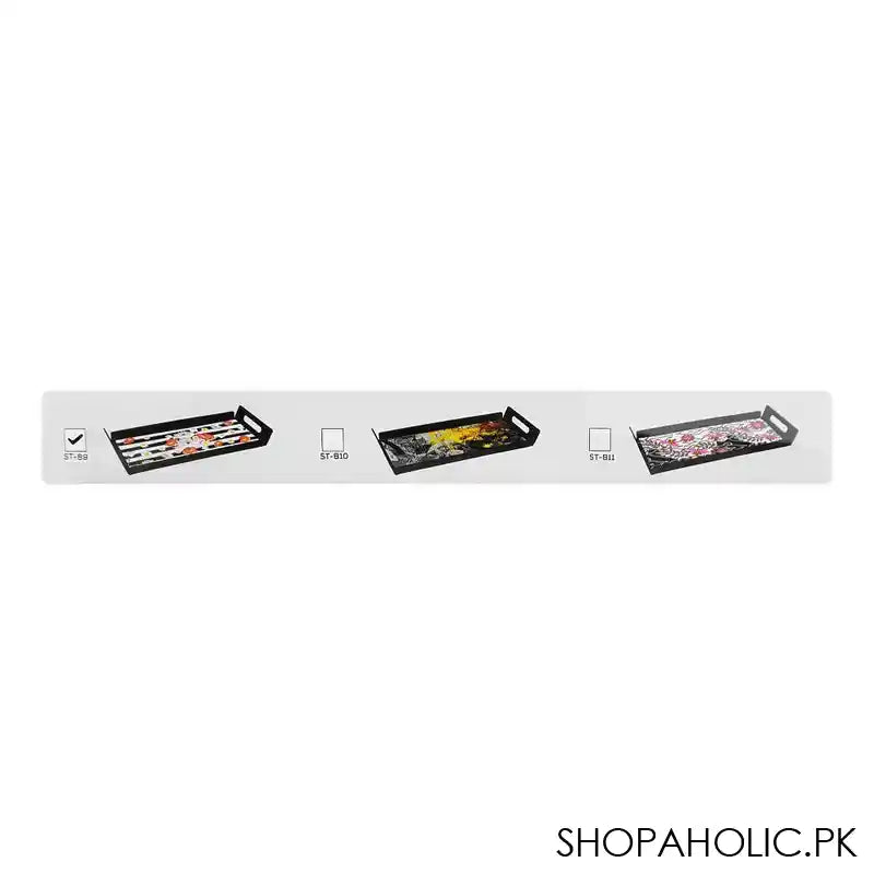 Urban Trends Smart Serving Tray, Magical Black, ST-B9 - Image 6