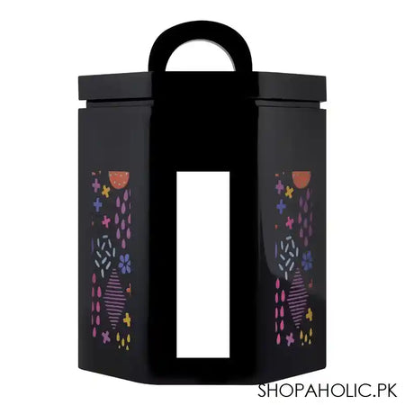 Urban Trends Ultra Air Tight Storage Jar, Black, Small - Image 4