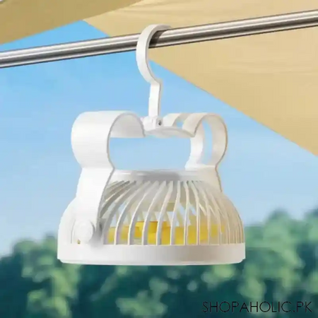 usb oscillating table fan 360 rotation with light image4