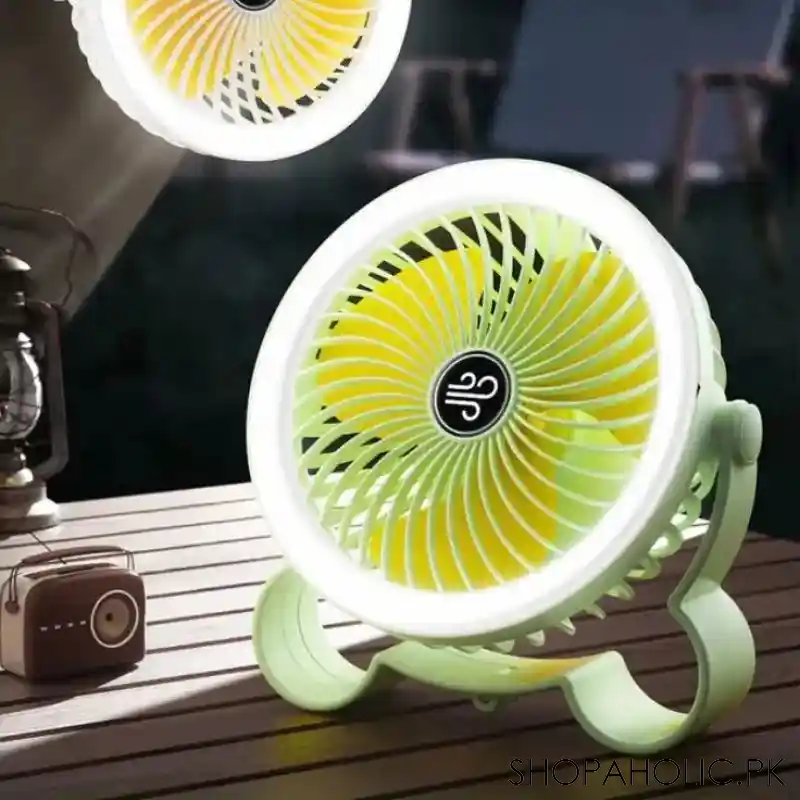 usb oscillating table fan 360 rotation with light main image