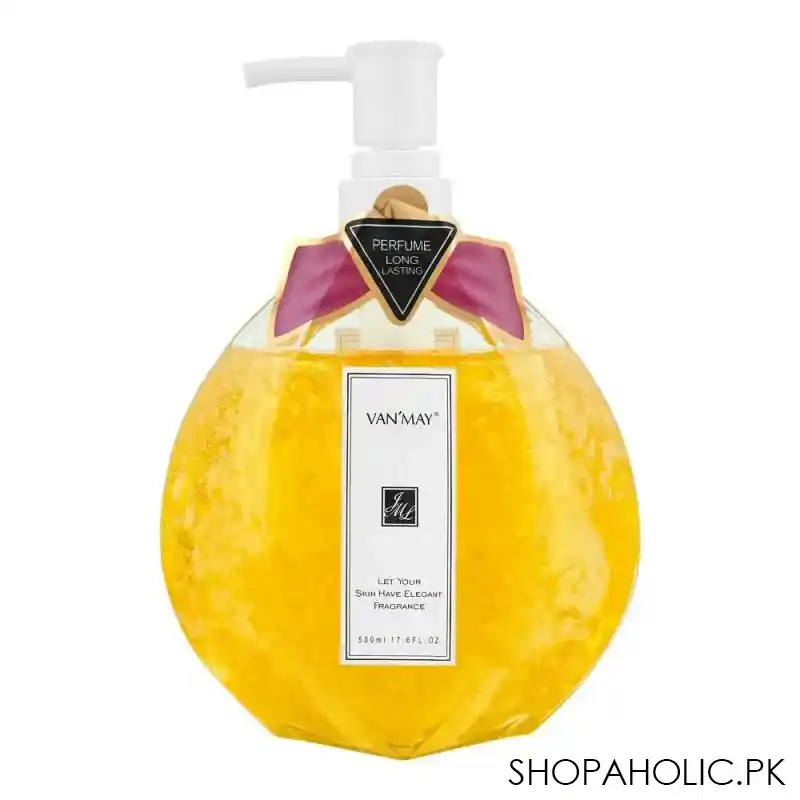 van'may let your skin have elegant fragrance deep blue fresh & brilliant shower gel, 500ml main image