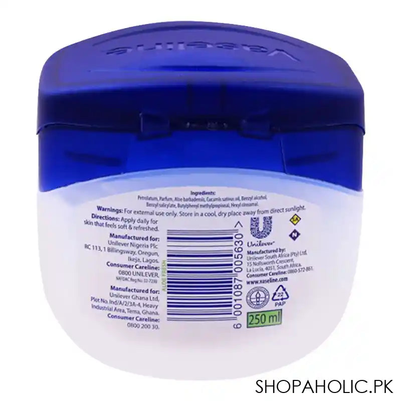 Vaseline Blueseal Aloe Fresh Light Hydrating Jelly, 250ml - Image 2