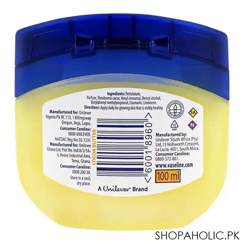 vaseline blueseal cocoa butter rich conditioning jelly 100ml image2