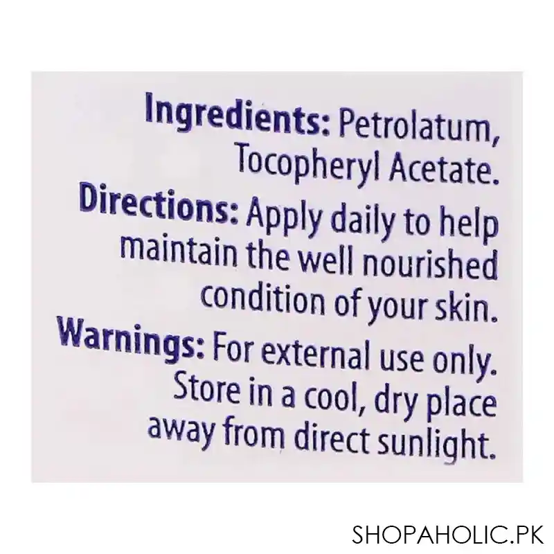 vaseline blueseal nourishing skin jelly, with vitamin e ,100ml image3