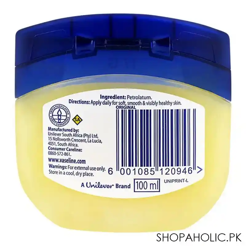 vaseline blueseal pure petroleum jelly original 100ml image2