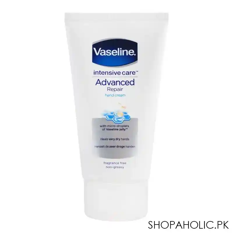 vaseline intensive care advanced repair hand cream, fragrance free/non greasy, 75ml main image