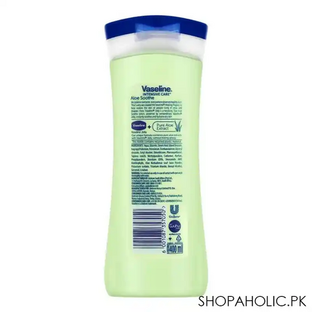 vaseline intensive care aloe soothe lotion 400ml (imported) image2