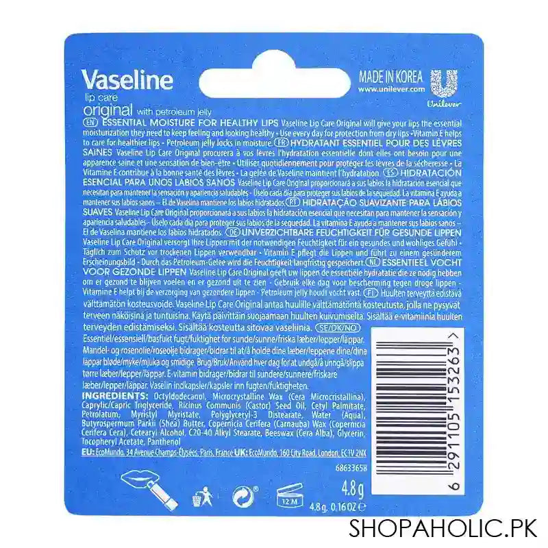 Vaseline Original Lip Care, 4.8g - Image 2