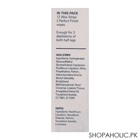 veet easy gelwax sensitive skin wax body & legs strips, almond oil and cornflower, 12 pack image5