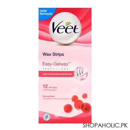 Veet Easy-Gelwax Shea Butter And Acai Berries Skin Wax Strips 12-Pack - Main Image