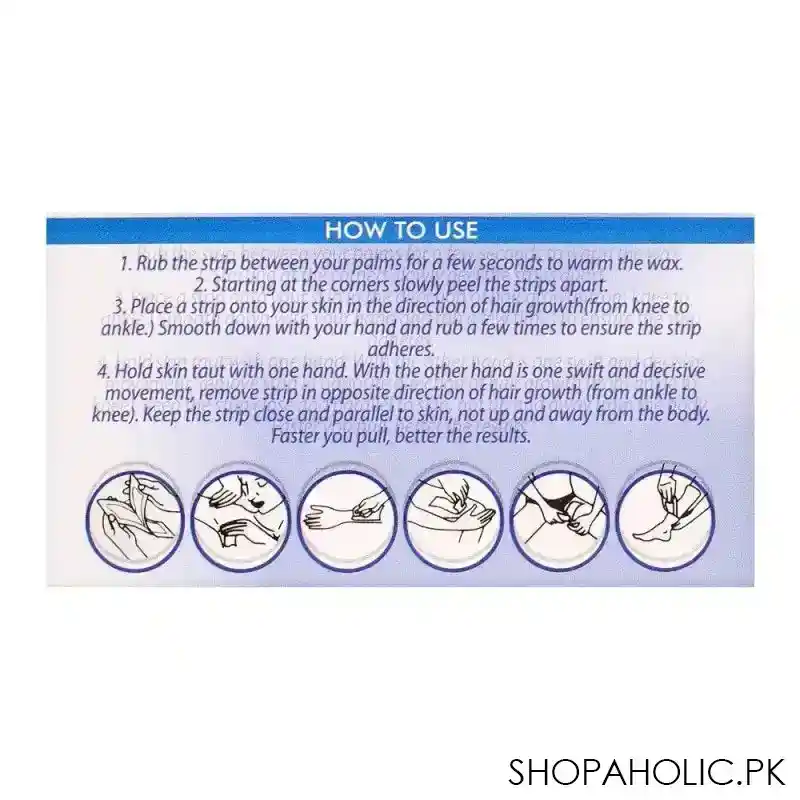 veet oriental vitamin e & almond oil body strips, extra grip technology, upto 4 weeks of smoothness, 20 pack image4