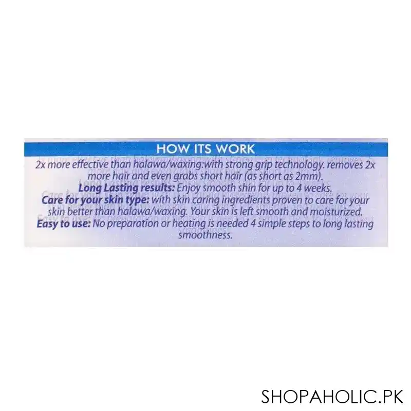 veet oriental vitamin e & almond oil body strips, extra grip technology, upto 4 weeks of smoothness, 20 pack image5