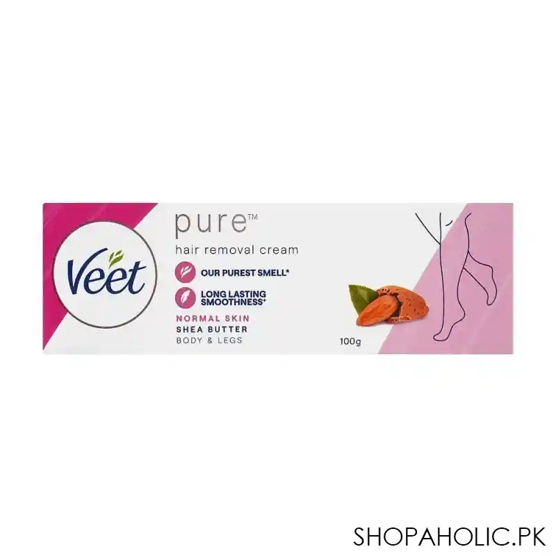 veet pure shea butter normal skin hair removal cream, 100ml image2