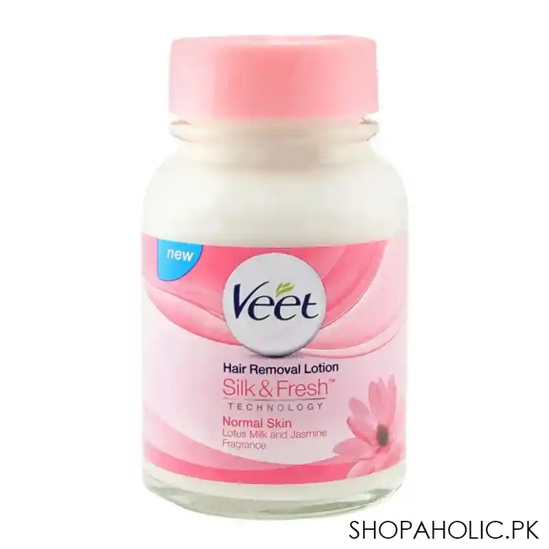 veet silk & fresh normal skin lotus milk and jasmine hair removal lotion 80gm image2