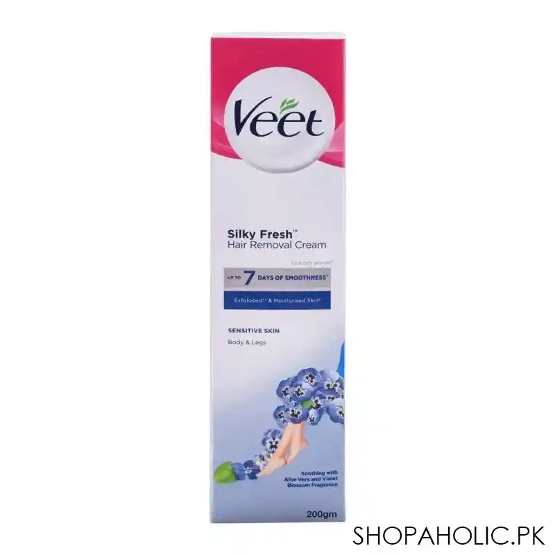 veet silk & fresh sensitive skin hair removal cream, sensitive skin, body & legs, 200ml image3