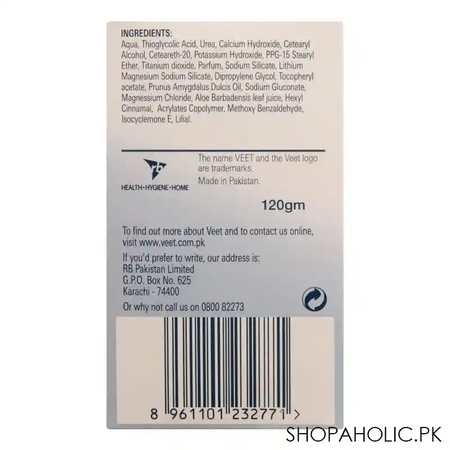 veet silky fresh sensitive skin hair removal lotion, body & legs, sensitive skin, 120g image4
