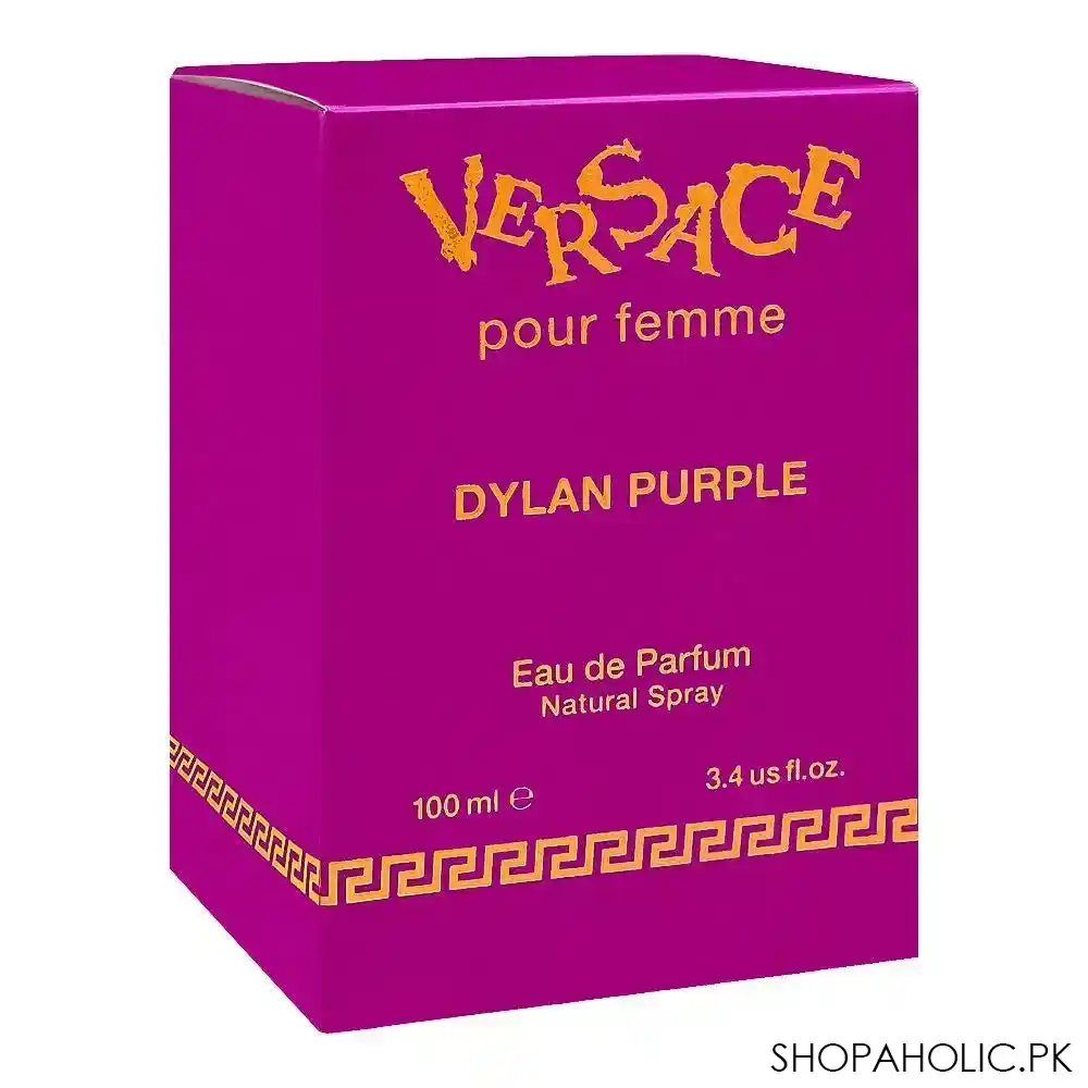 versace dylan purple pour femme eau de parfum, for women, 100ml image2
