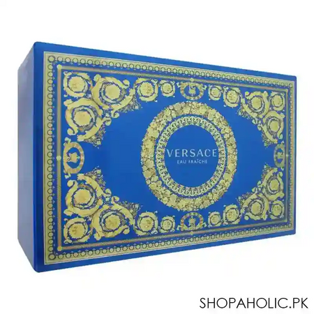 versace eau fraiche perfume set, for men, edt 100ml + edt 10ml + pouch image3