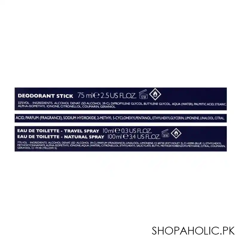 versace pour homme perfume set for men, eau de toilette 100ml + eau de toilette 10ml + deodorant stick 75ml image3