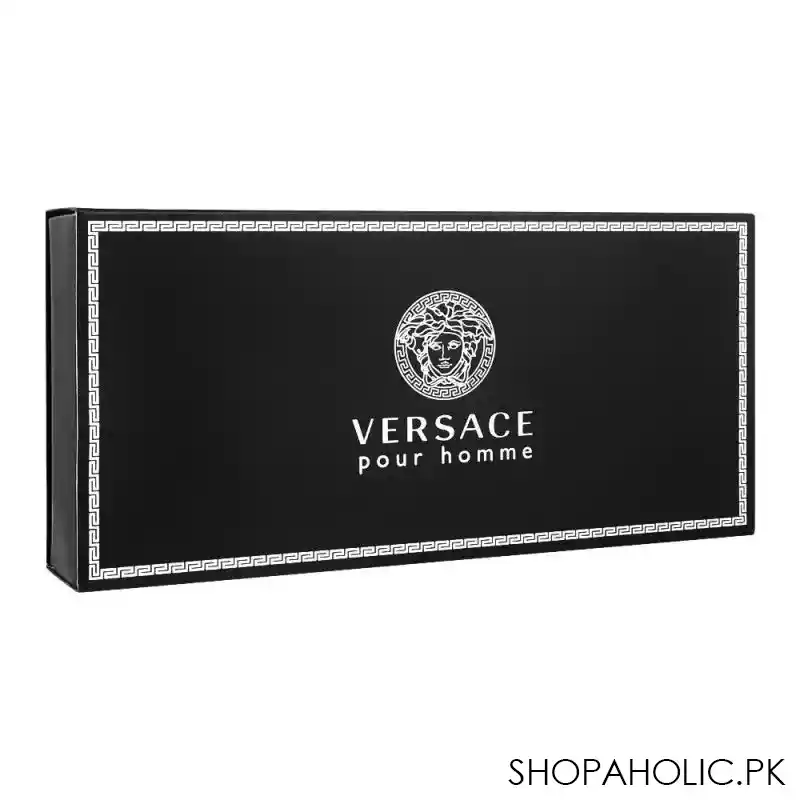 versace pour homme perfume set for men, edt 5ml+ shampoo 25ml + after shave balm 25ml image2