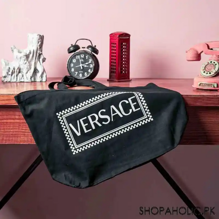 versace sheeting large tote bag image2