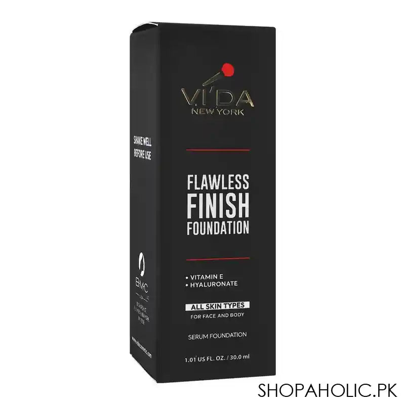 Vi'da New York Flawless Finish Foundation For Face & Body, For All Skin Types, Fair Neutral 189, 30ml - Image 5