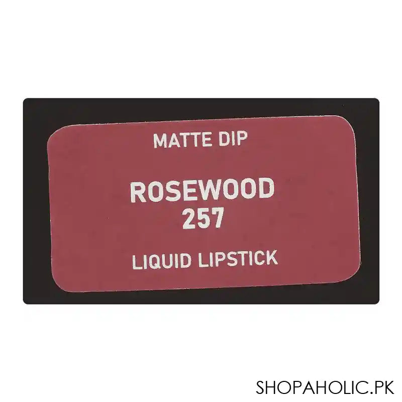 Vi'da New York Matte Dip Liquid Lipstick, 257, Rosewood, 3ml - Image 2