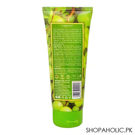 Vibrant Beauty Brightening Grapes & Yogurt Cleansing Milk, For All Skin Types, 200ml - Image 3