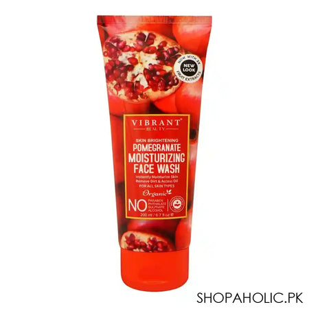 Vibrant Beauty Brightening Pomegranate Moisturizing Face Wash, For All Skin Types, 200ml - Main Image