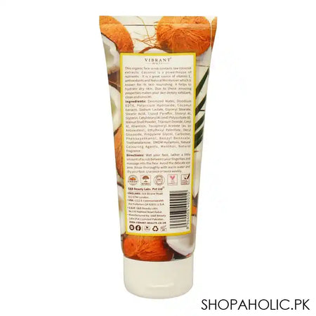 Vibrant Beauty Skin Brightening Coconut Exfoliating Sscrub, For All Skin Types, 200ml - Image 3
