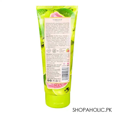 Vibrant Beauty Skin Brightening Pink Guava Creamy Scrub, For All Skin Types, Sulphate, Paraben & Phthalate Free, 200ml - Image 2