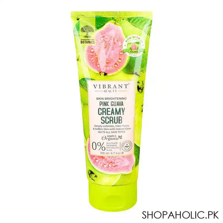 Vibrant Beauty Skin Brightening Pink Guava Creamy Scrub, For All Skin Types, Sulphate, Paraben & Phthalate Free, 200ml - Main Image