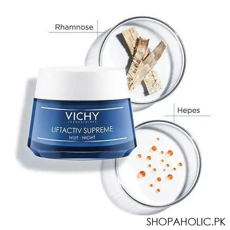 Vichy LiftActiv Anti-Wrinkle Night Cream, For All Skin Types, 50ml - Image 2